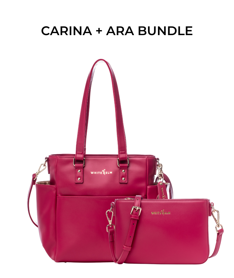 Carina Tote Bag - Cranberry