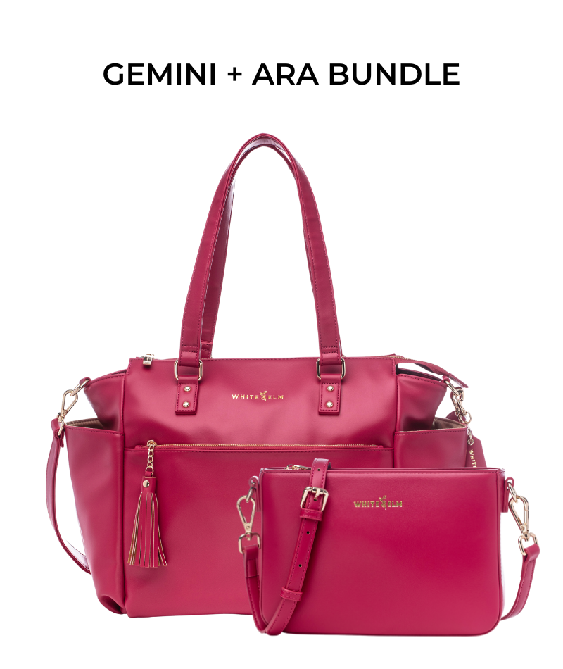 Gemini Convertible Backpack - Cranberry