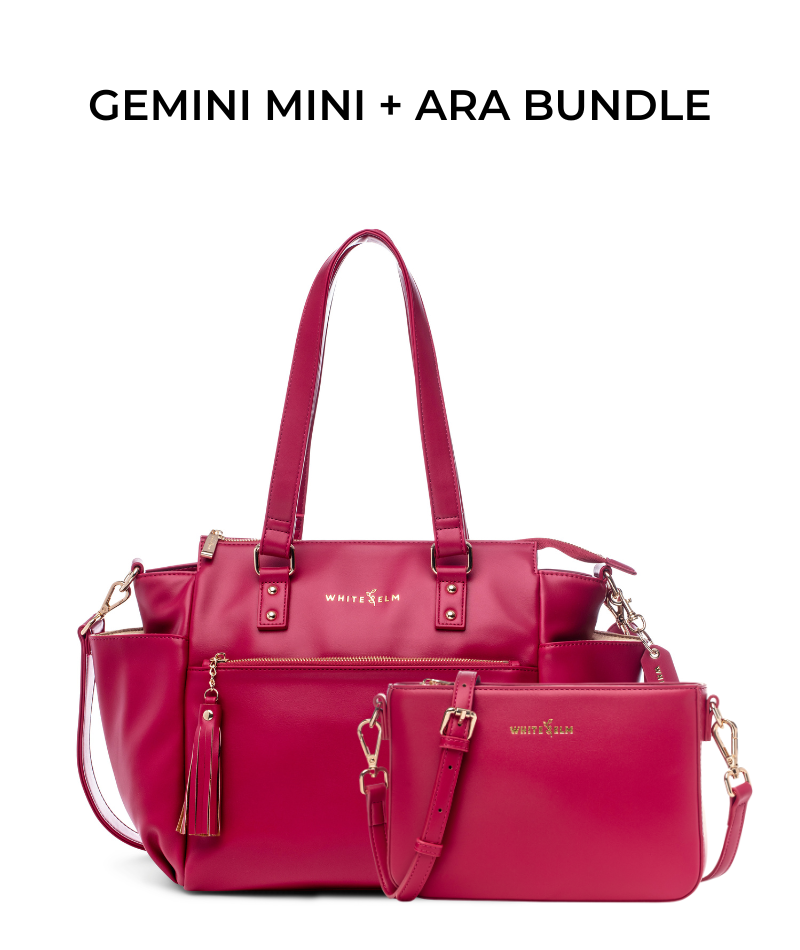 Gemini Mini Convertible Backpack - Cranberry