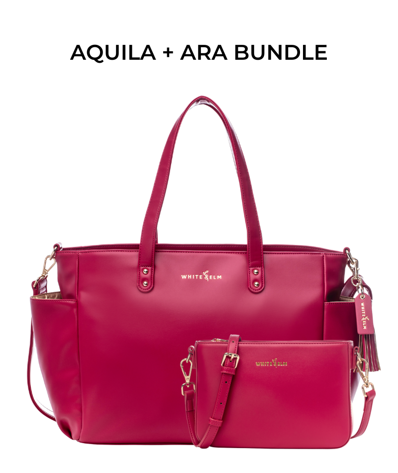 Aquila Tote Bag - Cranberry