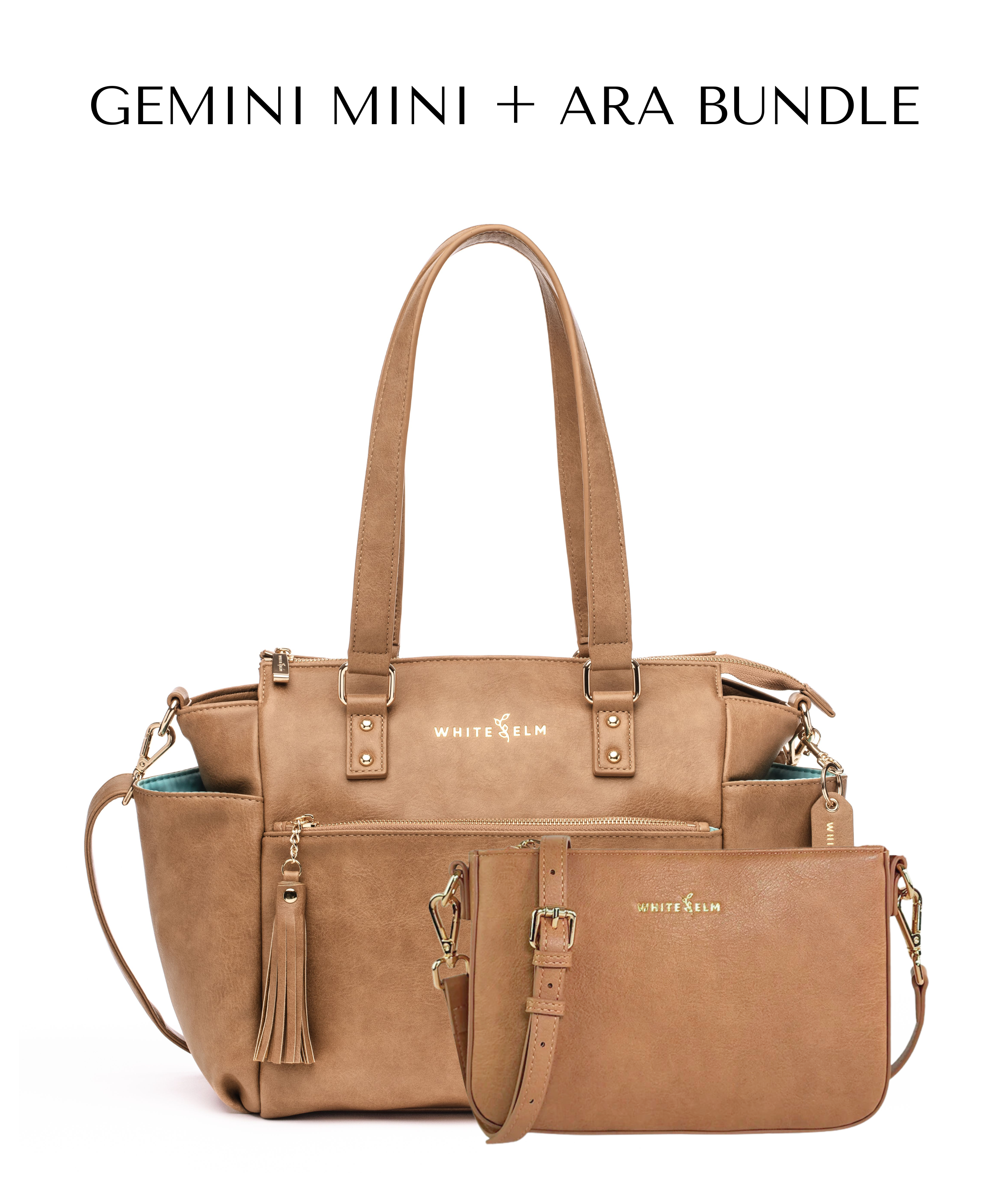 Gemini Mini Convertible Backpack - Almond