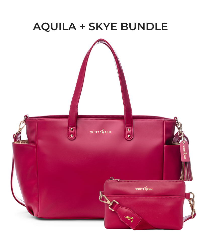 Aquila Tote Bag - Cranberry