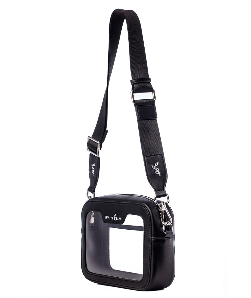 Bexley Clear Crossbody Bag - Black