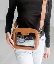 Bexley Clear Crossbody Bag - Caramel