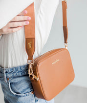 Bexley Solid Crossbody Bag - Caramel