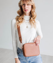 Bexley Solid Crossbody Bag - Caramel