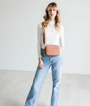 Bexley Solid Crossbody Bag - Caramel