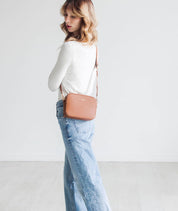 Bexley Solid Crossbody Bag - Caramel
