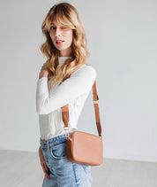 Bexley Solid Crossbody Bag - Caramel