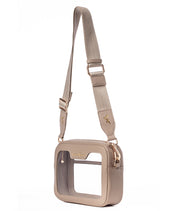 Bexley Clear Crossbody Bag - Taupe