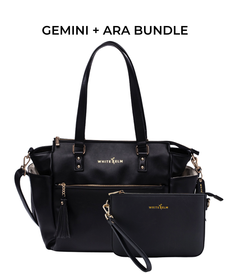 Gemini link tote black online