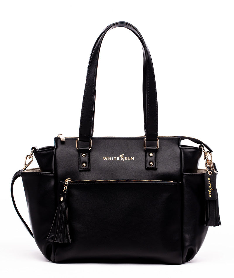 BlackCreamGoldGeminiMiniBackpa