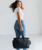Aquila Tote Bag - Black Nylon
