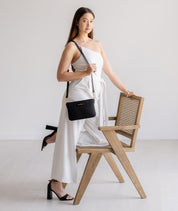 Ara Convertible Crossbody Clutch - Black Nylon