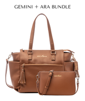 Gemini Convertible Backpack - Caramel