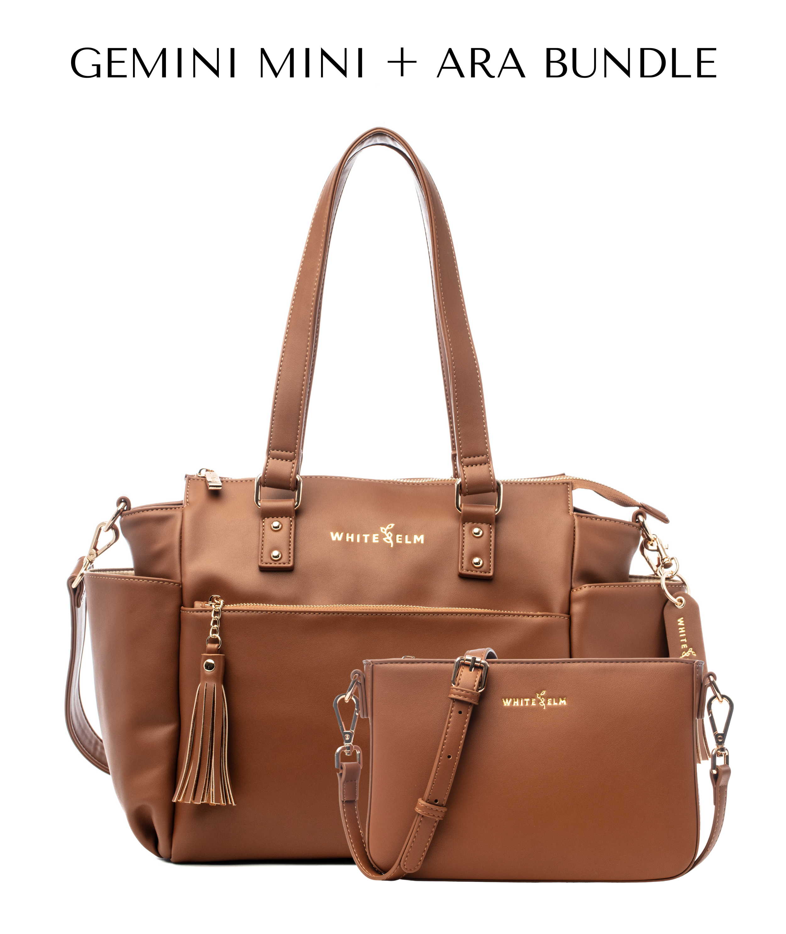 Gemini Mini Convertible Backpack - Caramel