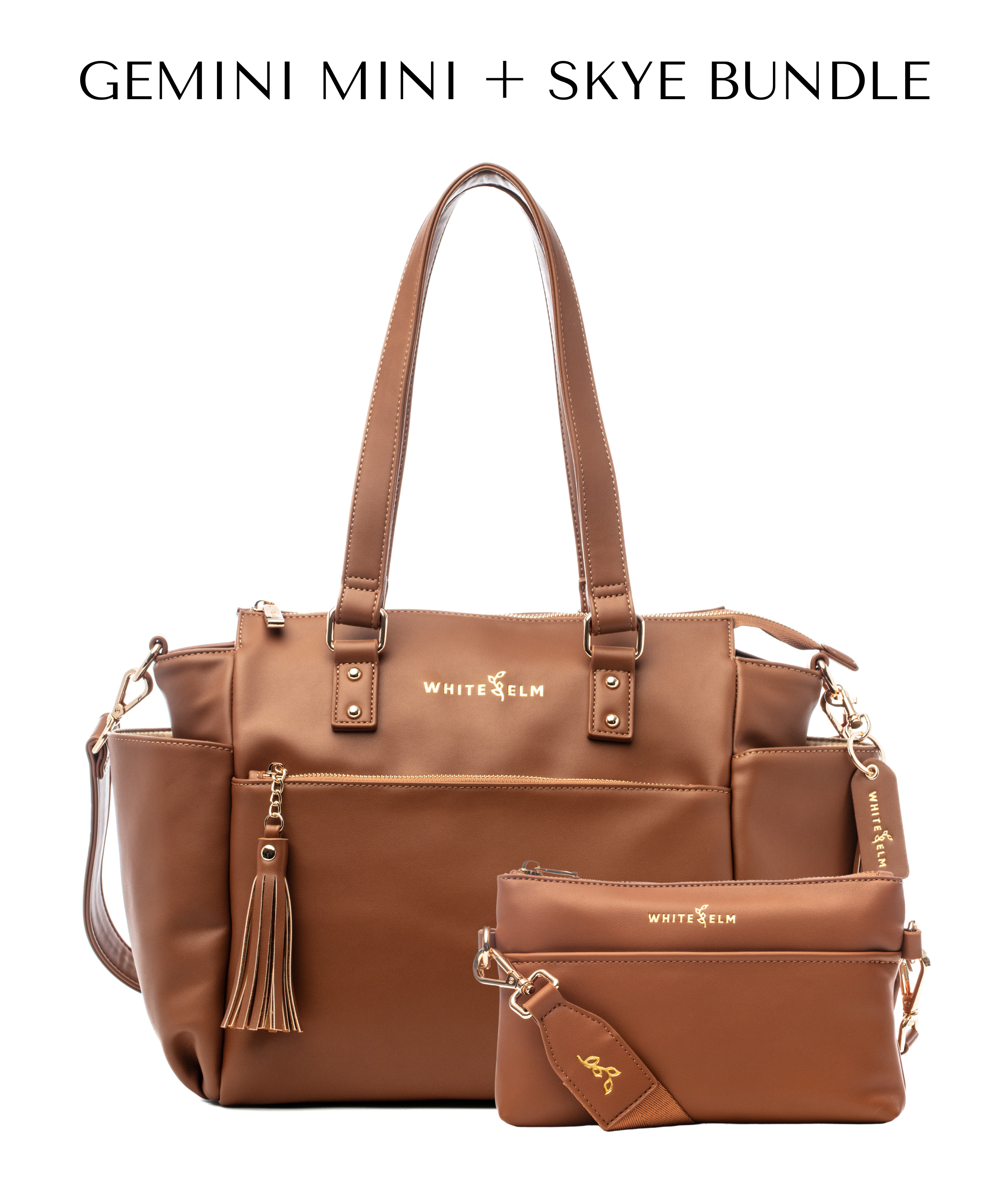 Gemini Mini Convertible Backpack - Caramel