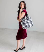 Carina Tote Bag - Houndstooth - [OUTLET RETIRED FINAL SALE]