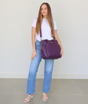 Carina Tote Bag - Plum