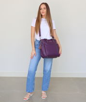 Carina Tote Bag - Plum