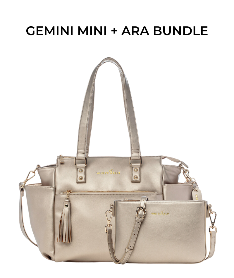 Gemini Mini Convertible Backpack - Champagne