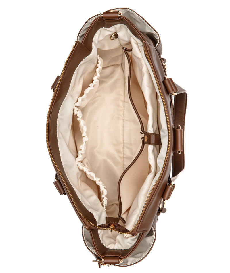 Gemini Convertible Backpack Tote - Coffee Brown – White Elm