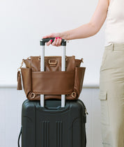 Gemini Mini Convertible Backpack - Coffee Brown