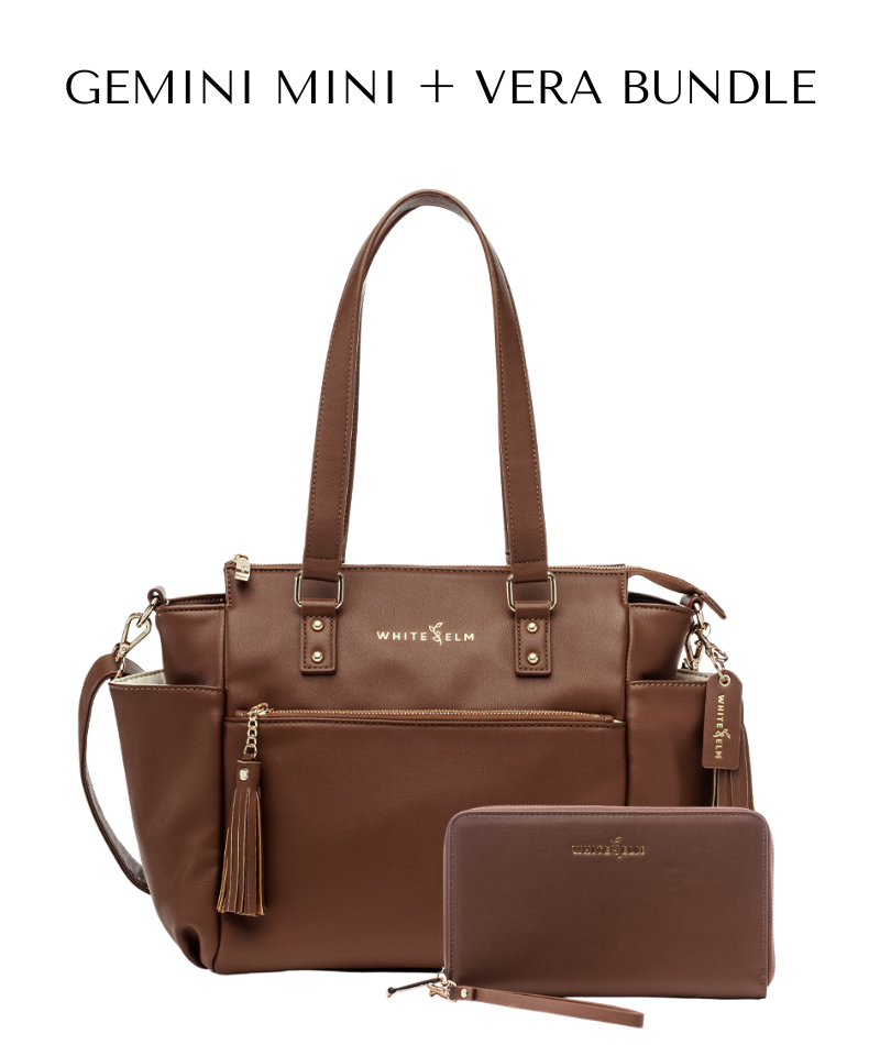 Gemini Mini Convertible Backpack - Coffee Brown