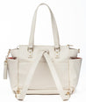 white elm cream gemini backpack with luggage sleeve