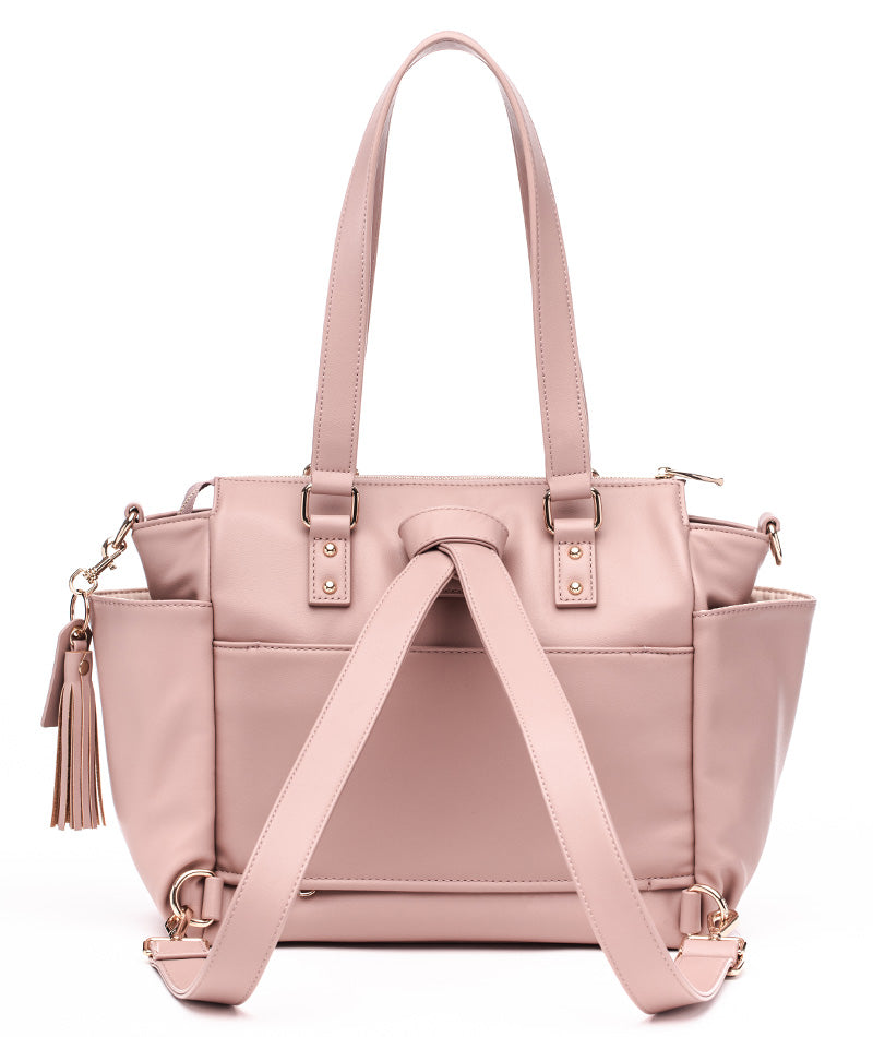 Gemini Mini Convertible Backpack Tote - Dusty Rose – White Elm
