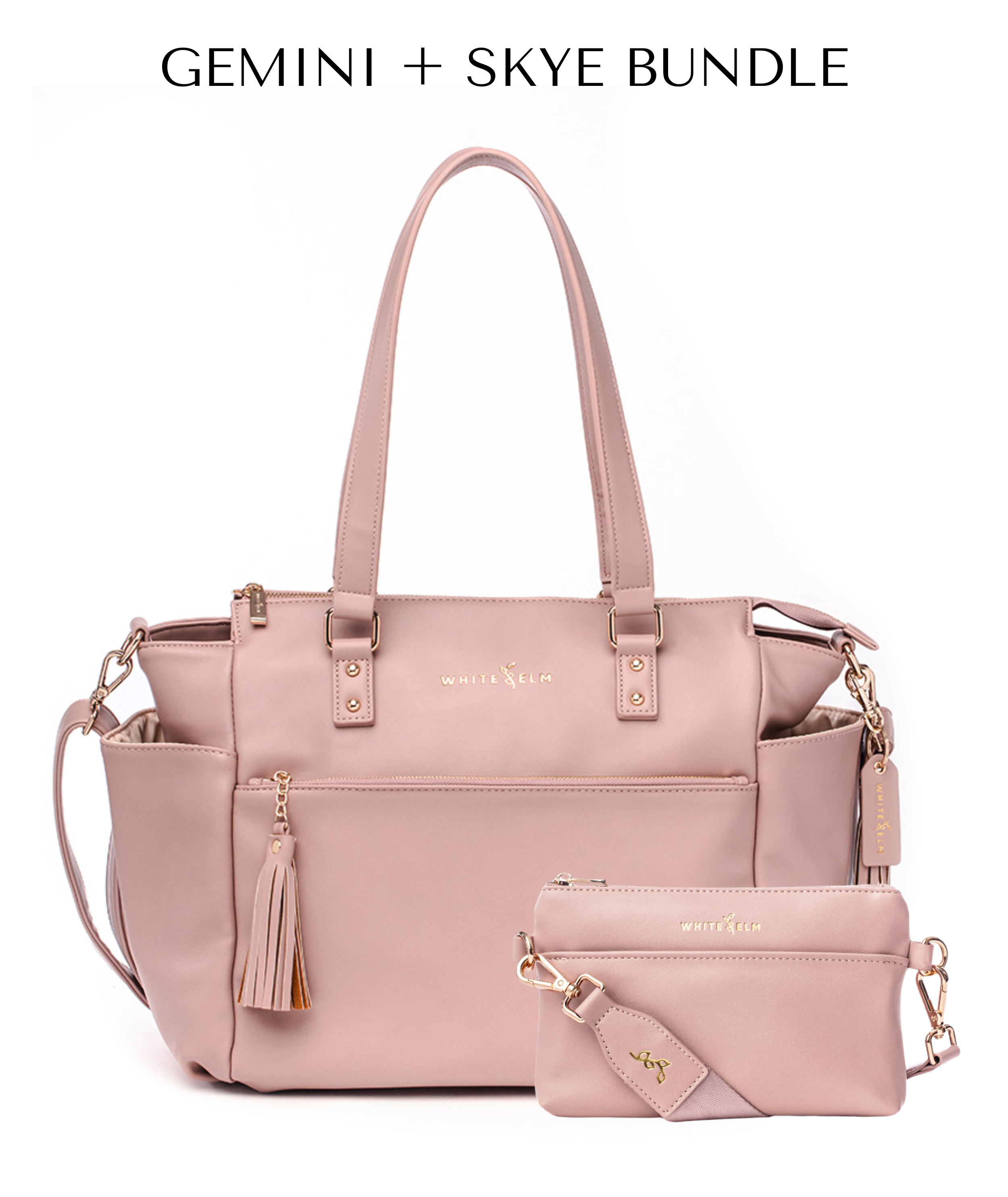 Gemini Convertible Backpack - Dusty Rose