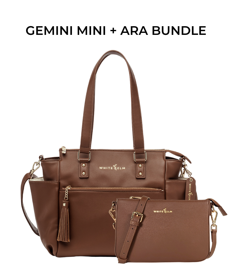 Gemini Mini Convertible Backpack - Coffee Brown