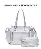 Gemini Mini Convertible Backpack - Silver Metallic