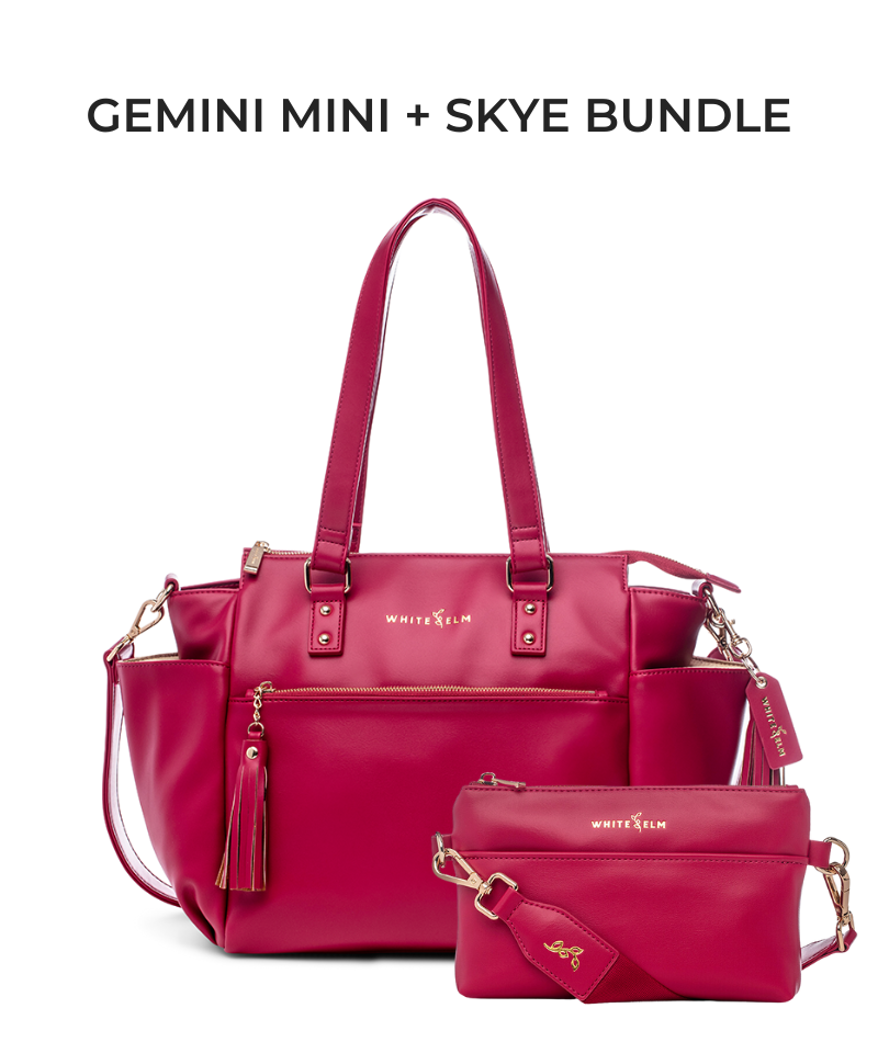 Gemini Mini Convertible Backpack - Cranberry