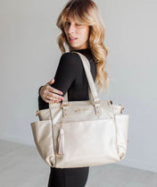 Gemini Mini Convertible Backpack - Gold Sparkle