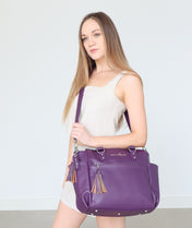 Gemini Mini Convertible Backpack - Plum