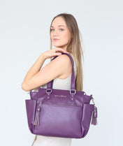 Gemini Mini Convertible Backpack - Plum