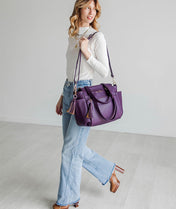 Gemini Mini Convertible Backpack - Plum