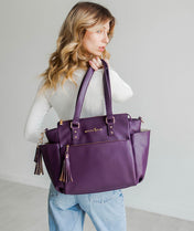 Gemini Mini Convertible Backpack - Plum