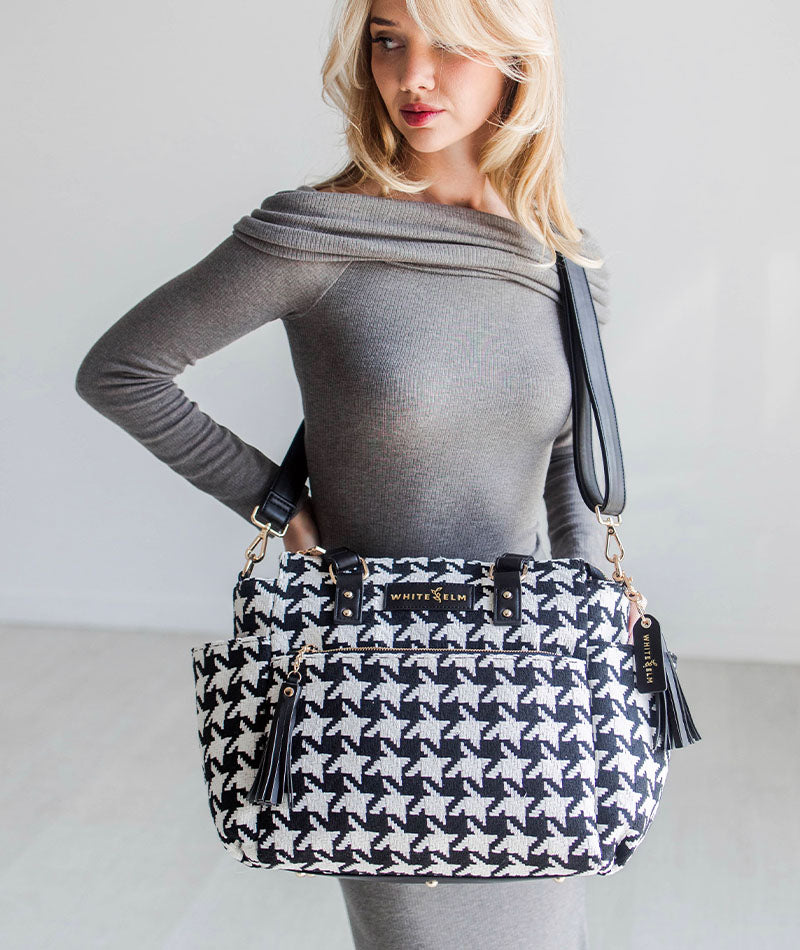 Gemini Mini Convertible Backpack - Houndstooth - [OUTLET RETIRED FINAL SALE]
