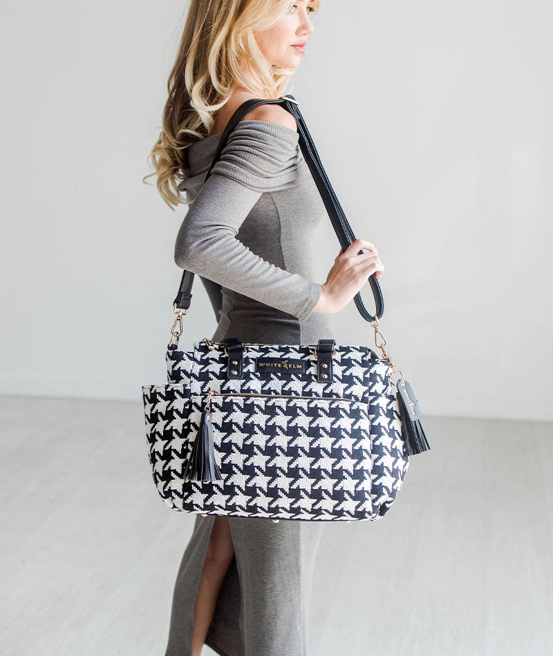 Gemini Mini Convertible Backpack - Houndstooth - [OUTLET RETIRED FINAL SALE]