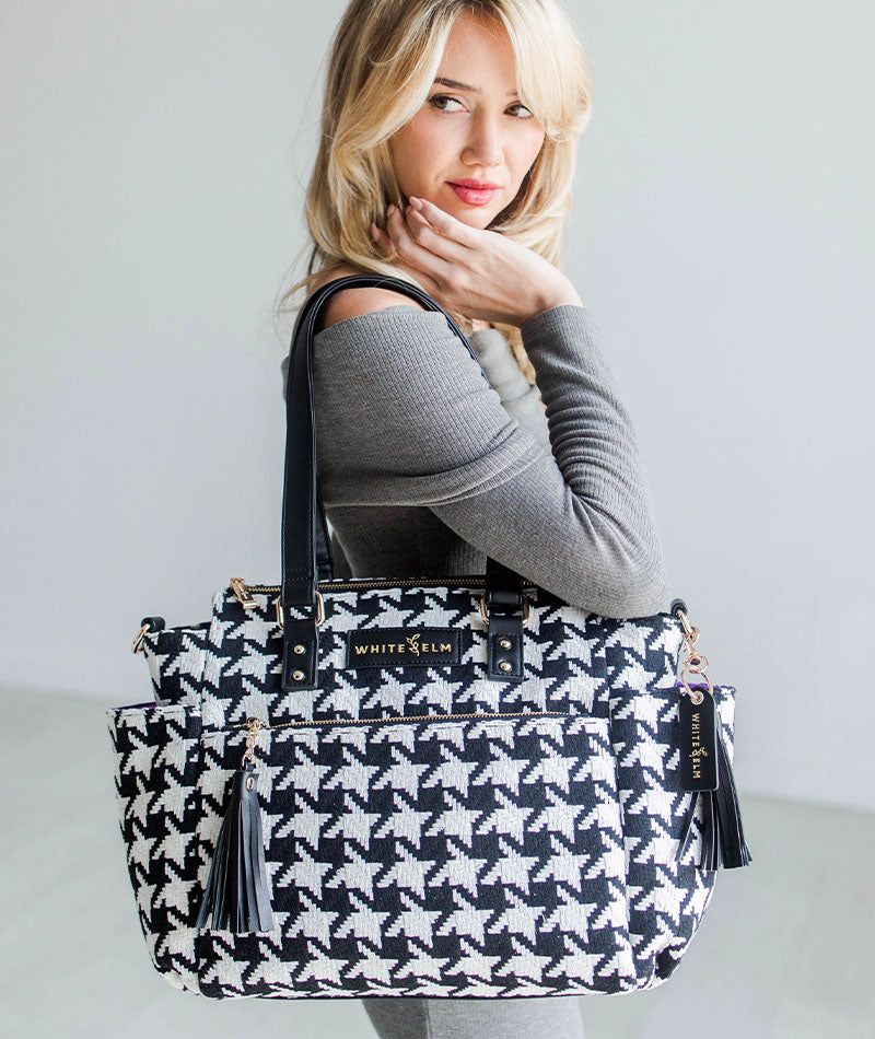 Gemini Mini Convertible Backpack - Houndstooth - [OUTLET RETIRED FINAL SALE]