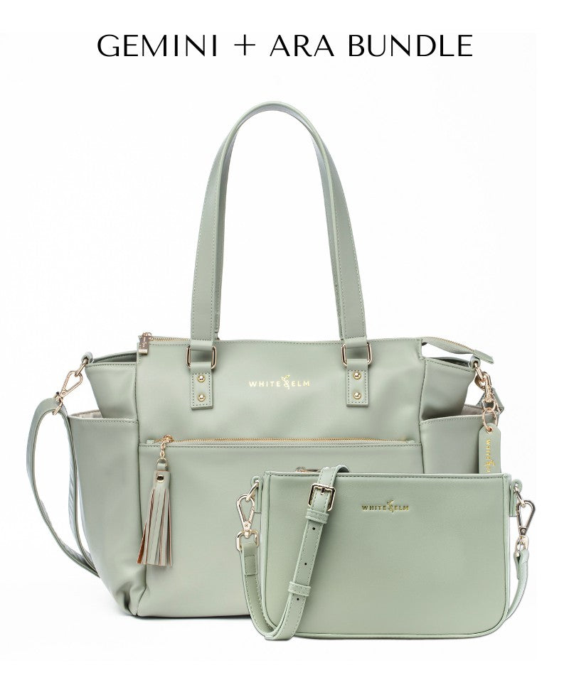 Gemini Convertible Backpack - Sage Green