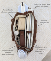 Gemini Convertible Backpack - Leopard Nylon