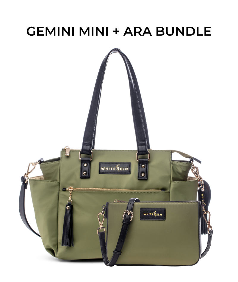 Gemini Mini Convertible Backpack - Green Nylon