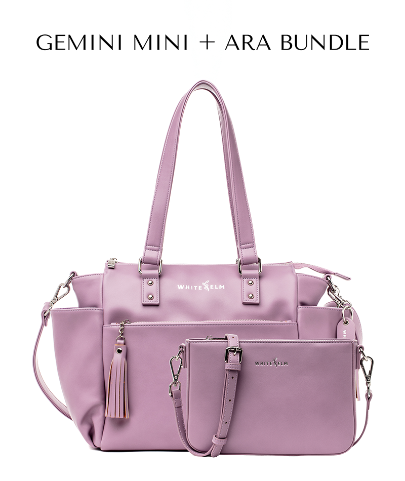 Gemini Mini Convertible Backpack - Heather Purple