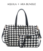 Aquila Tote Bag - Houndstooth