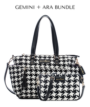 Gemini Convertible Backpack - Houndstooth