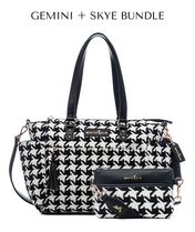 Gemini Convertible Backpack - Houndstooth