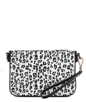 Ara Convertible Crossbody Clutch - Leopard Nylon
